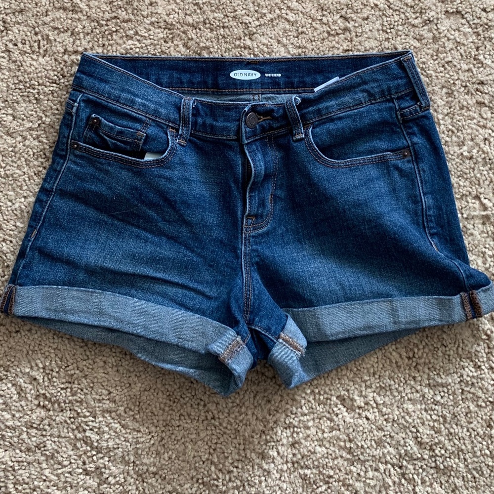 Boyfriend jean shorts